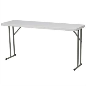 White Top Commercial Grade 60-inch Folding Table - Holds up to 330 lbs