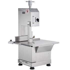 VEVOR Commercial Electric Meat Bandsaw, 2200W Stainless Steel Countertop Bone Sawing Machine, Workbeach 18.5" x 20.9", 0-7.1 Inch Cutting Thickness