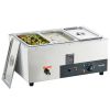 VEVOR 3-Pan Commercial Food Warmer, 3 x 8QT Electric Steam Table