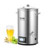 VEVOR Electric Brewing System, 8 GALLON Brewing Stock Pot, All-in-One Home Beer Brewer, 304 Stainless Steel Brewing Supplies with Panel