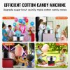 VEVOR Electric Cotton Candy Machine, 1000W Candy Floss Maker, Commercial Cotton Candy Machine with Stainless Steel Bowl, and Sugar Scoop