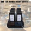 VEVOR F103 Restaurant Pager System 20 Pagers, Max 98 Beepers Wireless Calling System, Touch Keyboard with Vibration, Flashing and Buzzer for Church