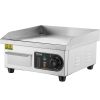 VEVOR Commercial Electric Griddle, 1700W Countertop Flat Top Grill, 122¬∞F-572 ¬∞F Adjustable Temp