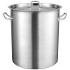 VEVOR Stainless Steel Stockpot, 42 Quart Large Cooking Pots, Multipurpose Cookware Sauce Pot with Lid & Handle, Heavy Duty Commercial Grade Stock Pot