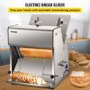 VEVOR Commercial Toast Bread Slicer, 12mm Thickness Electric Bread Cutting Machine, 31PCS Commercial Bakery Bread Slicer