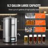 VEVOR Electric Brewing System, 8 GALLON Brewing Stock Pot, All-in-One Home Beer Brewer, 304 Stainless Steel Brewing Supplies with Panel