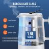 VEVOR Hydrogen Water Pitcher Generator, 1.5 L / 52.8 oz Large Capacity Hydrogen Generator Water Kettle, SPE and PEM Technology