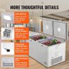 VEVOR Chest Freezer, 19.8 Cu.ft / 561 L Large Deep Freezer with Split Top Double Locking Lids