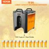 VEVOR Insulated Beverage Dispenser, 10 Gallon, Food-grade LL9450UP Hot and Cold Beverage Server