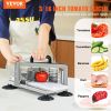 VEVOR Commercial Tomato Slicer, 3/16 inch Tomato Cutter Slicer, Stainless Steel Heavy Duty Tomato Slicer Machine