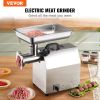 VEVOR Electric Meat Grinder, 396 Lb/H Capacity, 1100W (4600W MAX) Industrial Meat Mincer with 2 Blade, 3 Grinding Plates