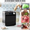 VEVOR Upright Automatic Ice Cream Maker with Built-in Compressor, 2 Quart No Pre-freezing Fruit Yogurt Machine, Stainless Steel Electric Sorbet Maker