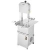 VEVOR Commercial Electric Meat Bandsaw, 850W Stainless Steel Vertical Bone Sawing Machine, Workbeach 23.6" x 18.3", 0.16-9.1 Inch Cutting Thickness