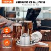 VEVOR Ice Ball Press Kit, Aircraft Al Alloy Ice Press with Ice Block Mold, Large Mat, Tong, Drip Tray, One Glass