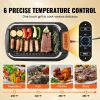 VEVOR Smokeless Indoor Grill, 110 sq.in 1500W Electric BBQ Grill with Non-Stick Surface, Adjustable Temperature, Turbo Smoke Extractor