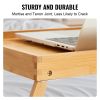 VEVOR Bed Tray Table with Foldable Legs, Bamboo Breakfast Tray for Sofa, Bed, Eating, Snacking, and Working, Folding Serving Laptop Desk Tray